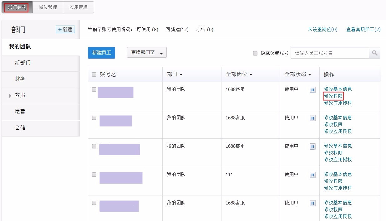 1688子账号权限添加修改 1688子账号权限添加修改